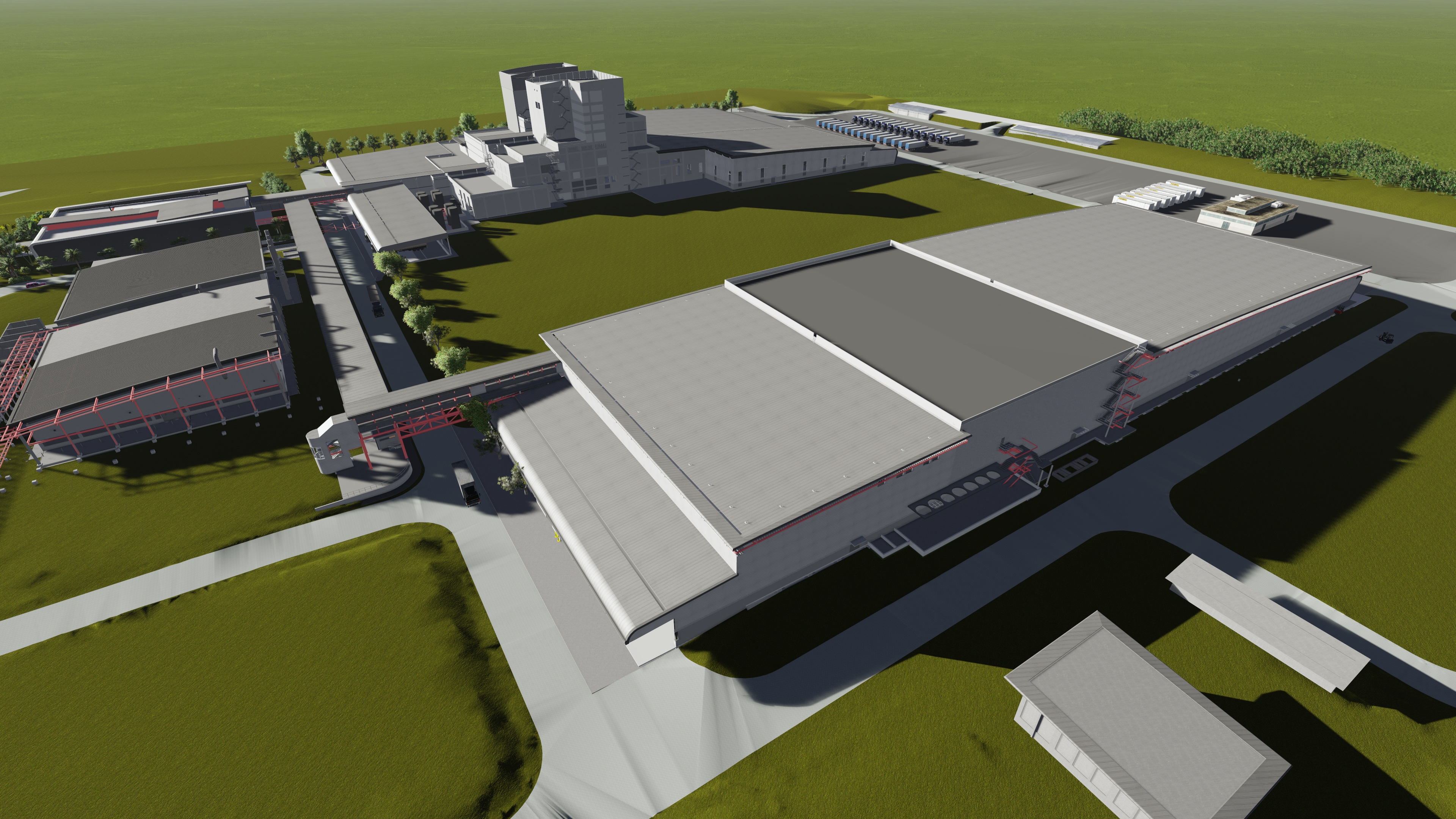 RTD – AERIAL PERSPECTIVE Nestlé (RTD) manufacturing facility Rendering